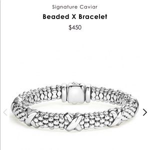 Lagos Signature Caviar Beaded X Bracelet
